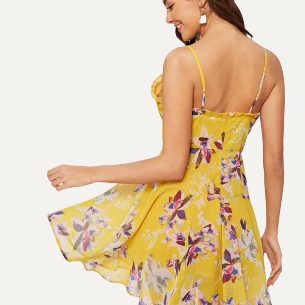 Ruffle Wrap Floral Cami Sundress - Picture 2 of 4